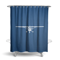 Thumbnail for Cessna 172 Silhouette Designed Shower Curtains