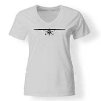 Thumbnail for Cessna 172 Silhouette Designed V-Neck T-Shirts