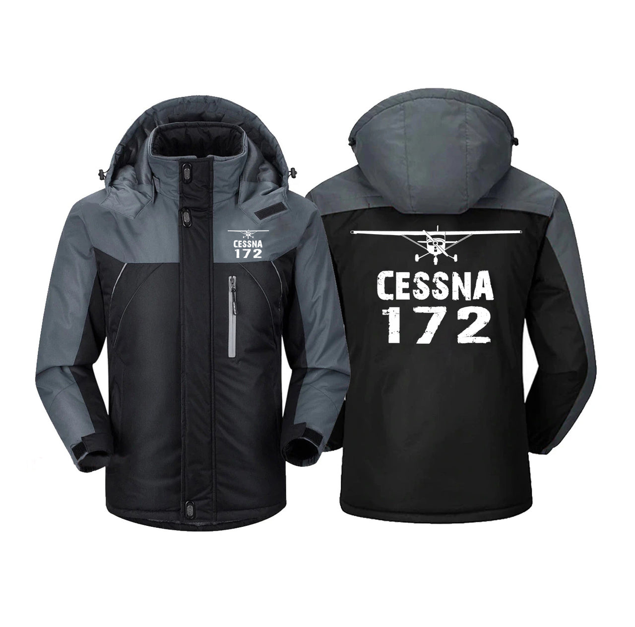 Cessna 172 & Plane Designed Thick Winter Jackets