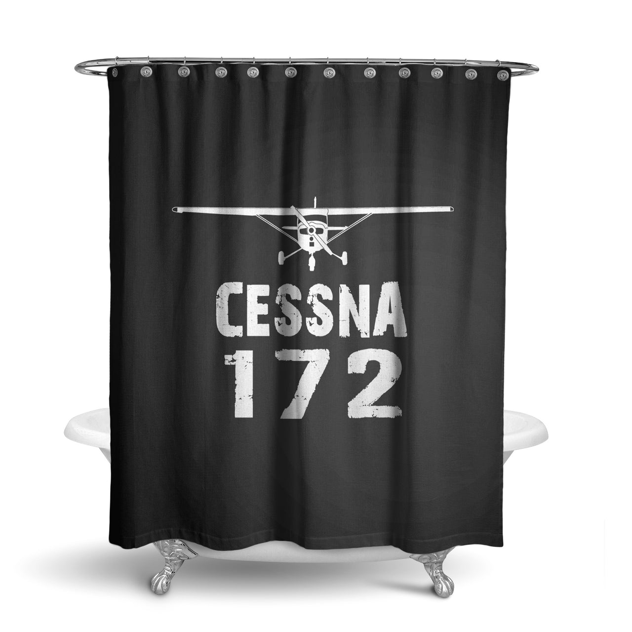 Cessna 172 & Plane Designed Shower Curtains
