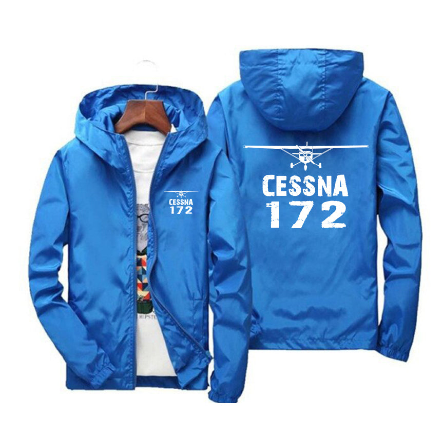 Cessna 172 & Plane Designed Windbreaker Jackets