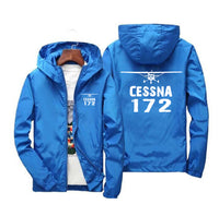 Thumbnail for Cessna 172 & Plane Designed Windbreaker Jackets