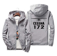 Thumbnail for Cessna 172 & Plane Designed Windbreaker Jackets