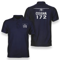 Thumbnail for Cessna 172 & Plane Designed Double Side Polo T-Shirts