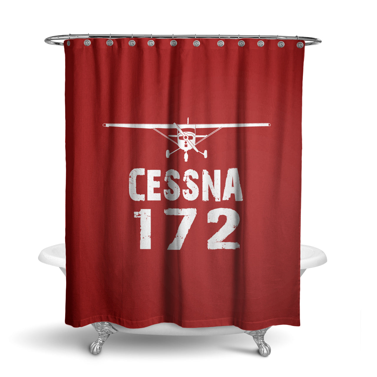 Cessna 172 & Plane Designed Shower Curtains