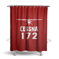 Thumbnail for Cessna 172 & Plane Designed Shower Curtains