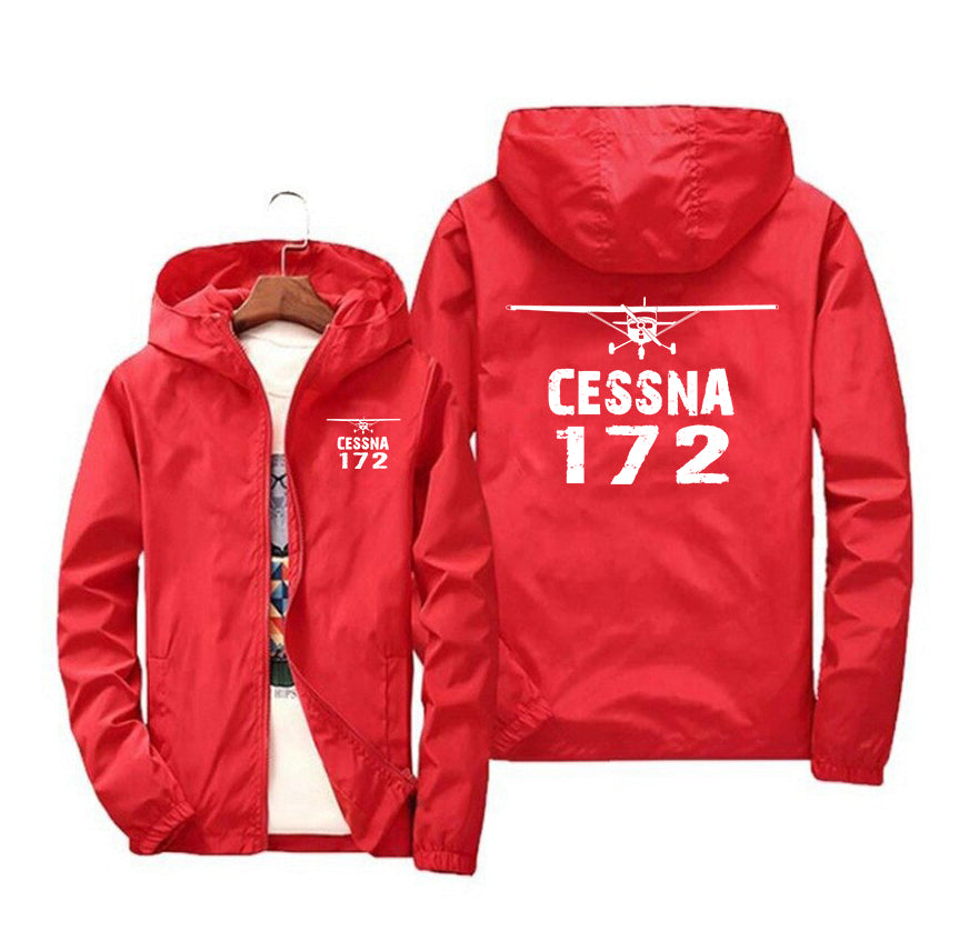 Cessna 172 & Plane Designed Windbreaker Jackets