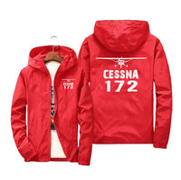 Thumbnail for Cessna 172 & Plane Designed Windbreaker Jackets