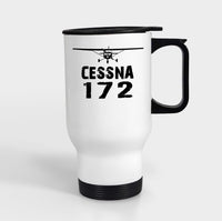 Thumbnail for Cessna 172 & Plane Designed Travel Mugs (With Holder)