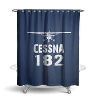Thumbnail for Cessna 182 & Plane Designed Shower Curtains