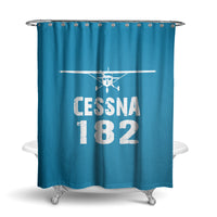 Thumbnail for Cessna 182 & Plane Designed Shower Curtains