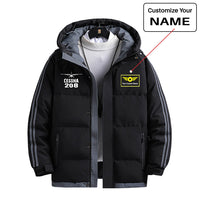 Thumbnail for Cessna 208 & Plane Designed Thick Fashion Jackets