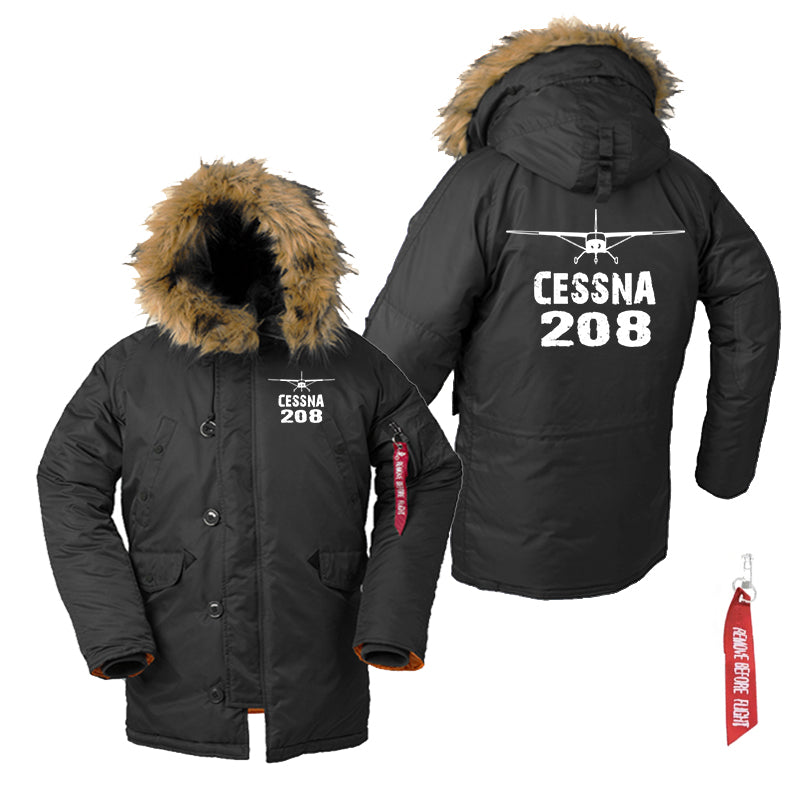 Cessna 208 & Plane Designed Parka Bomber Jackets