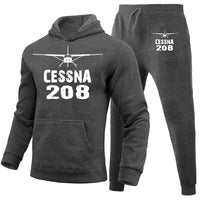 Thumbnail for Cessna 208 & Plane Designed Hoodies & Sweatpants Set