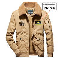 Thumbnail for Cessna 208 & Plane Designed Thick Bomber Jackets