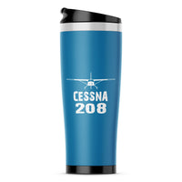 Thumbnail for Cessna 208 & Plane Designed Stainless Steel Travel Mugs