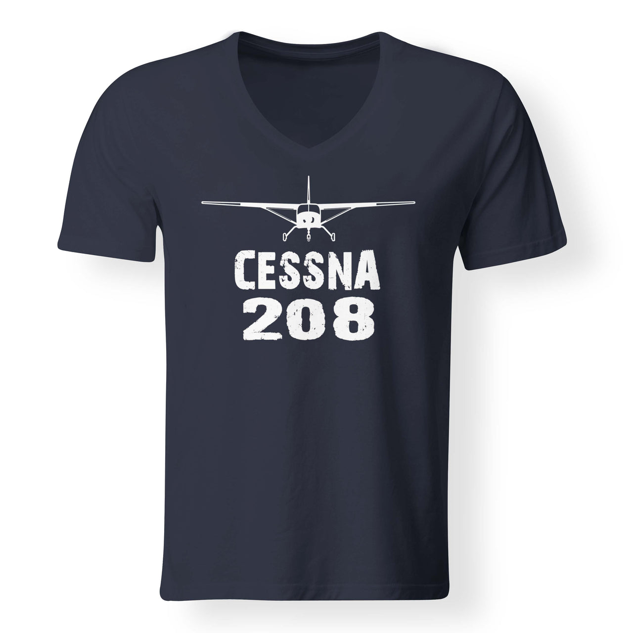 Cessna 208 & Plane Designed V-Neck T-Shirts