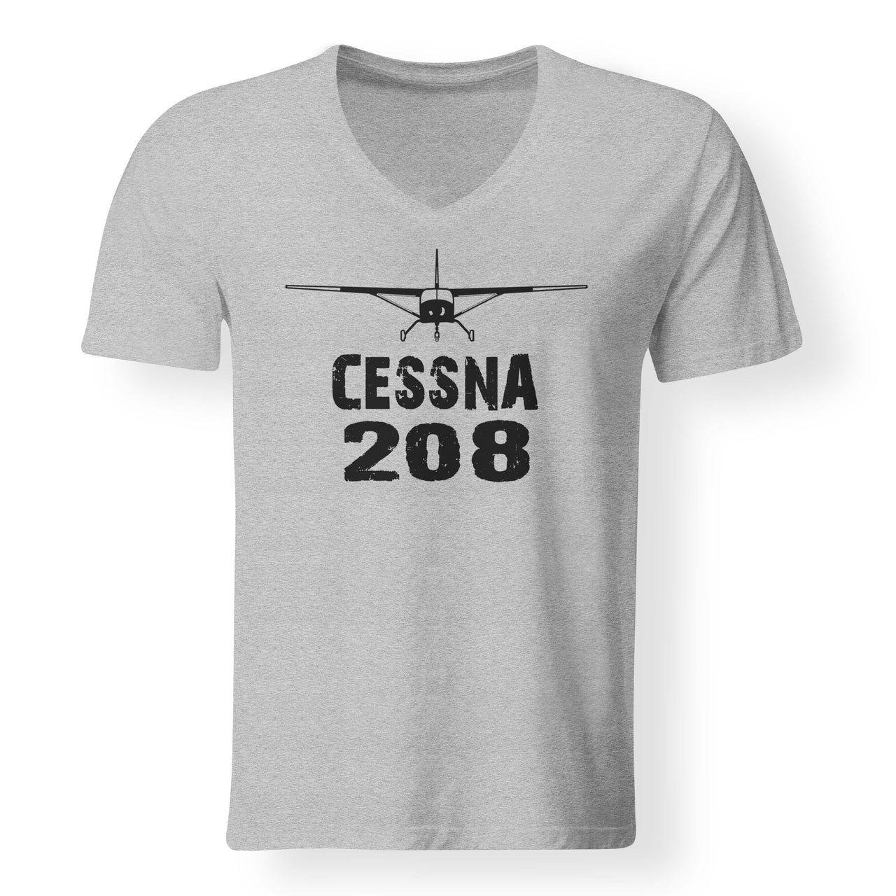 Cessna 208 & Plane Designed V-Neck T-Shirts