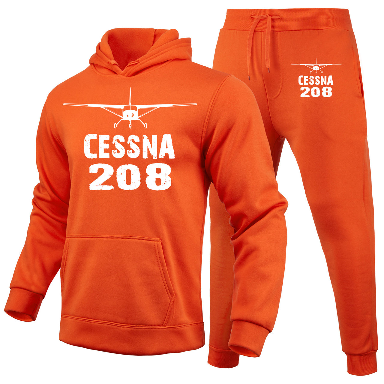 Cessna 208 & Plane Designed Hoodies & Sweatpants Set