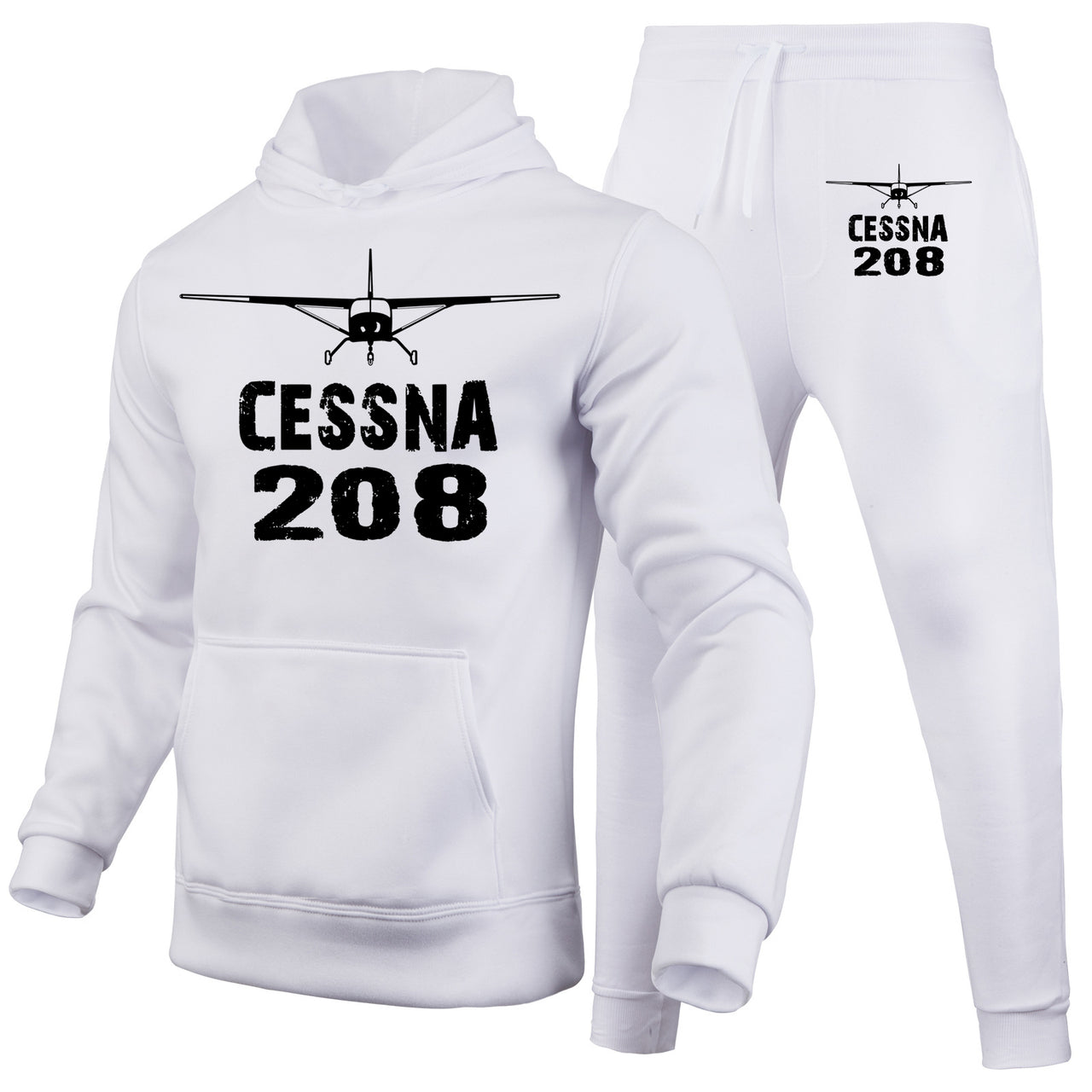 Cessna 208 & Plane Designed Hoodies & Sweatpants Set