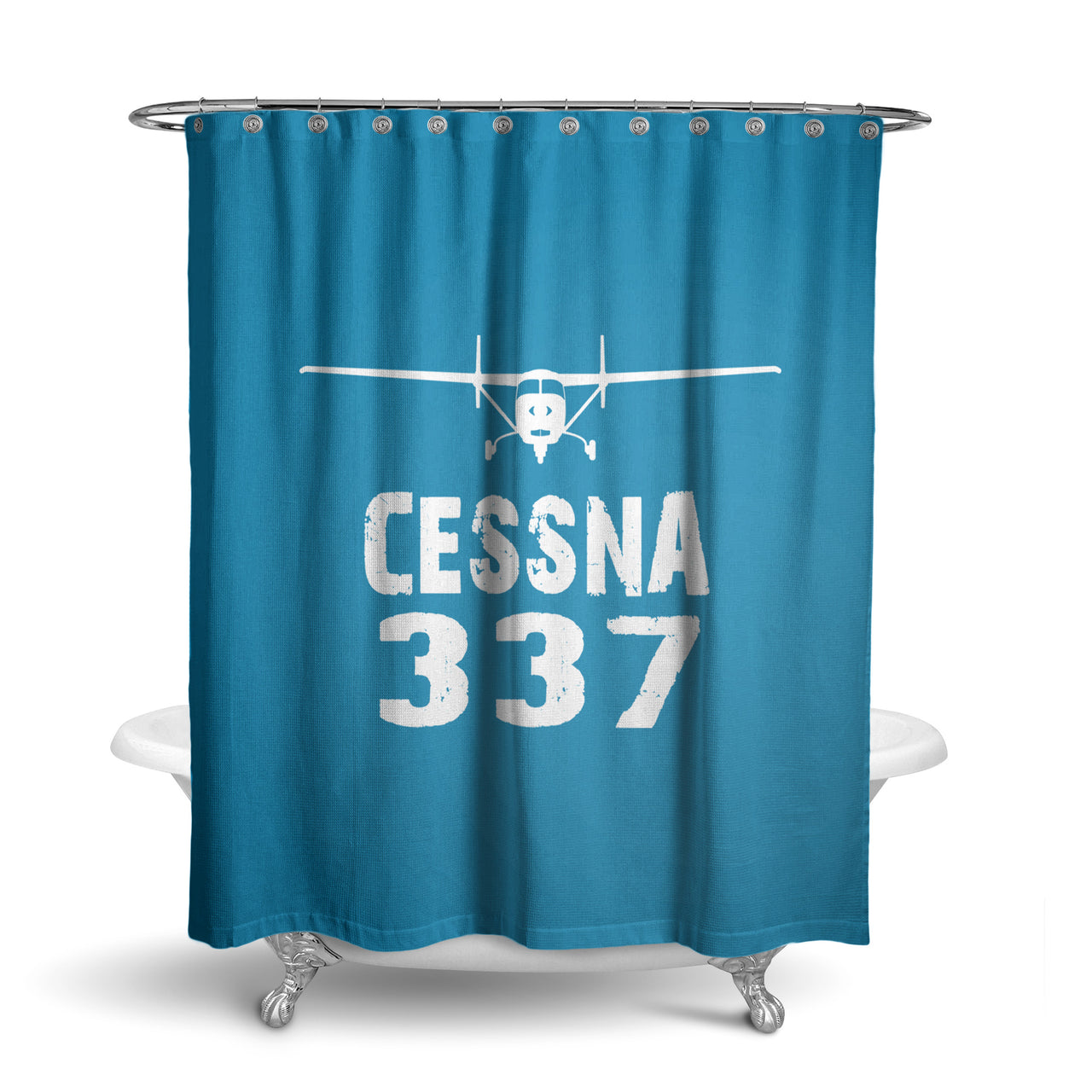 Cessna 337 & Plane Designed Shower Curtains