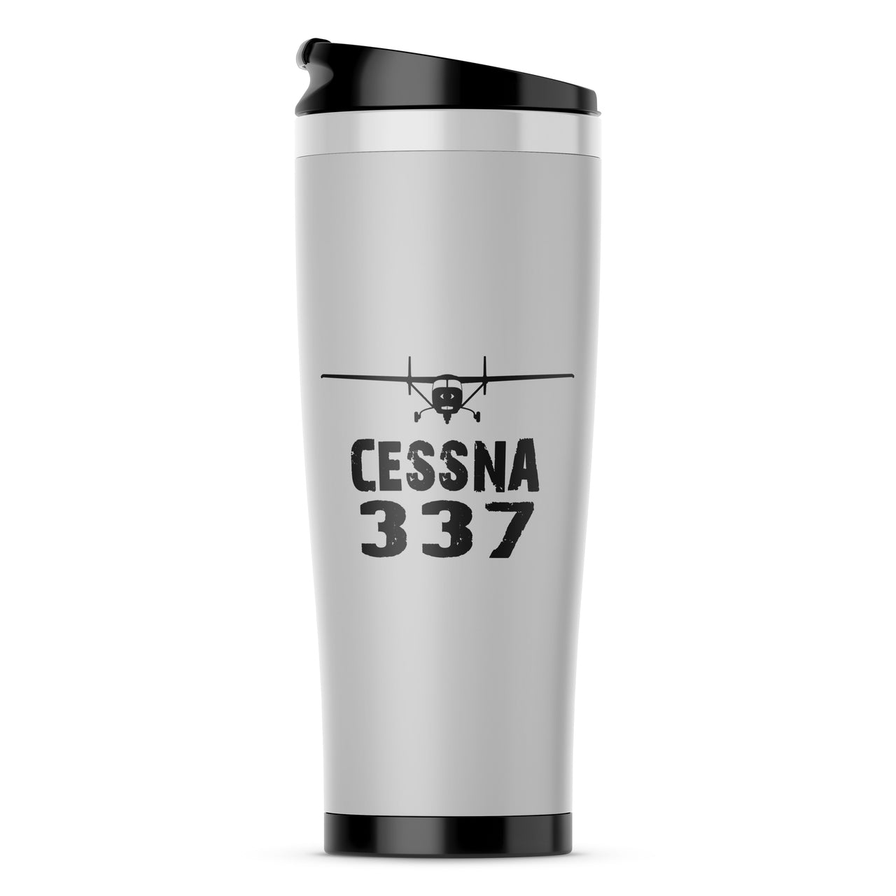 Cessna 337 & Plane Designed Stainless Steel Travel Mugs