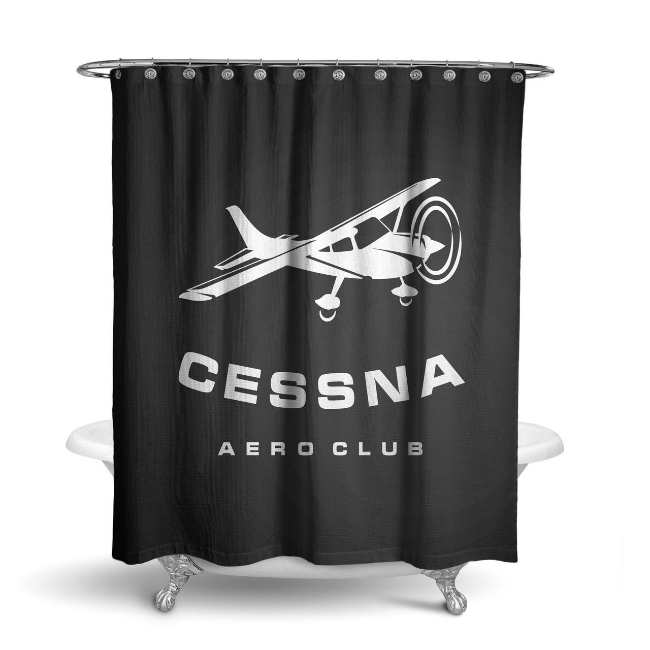Cessna Aeroclub Designed Shower Curtains
