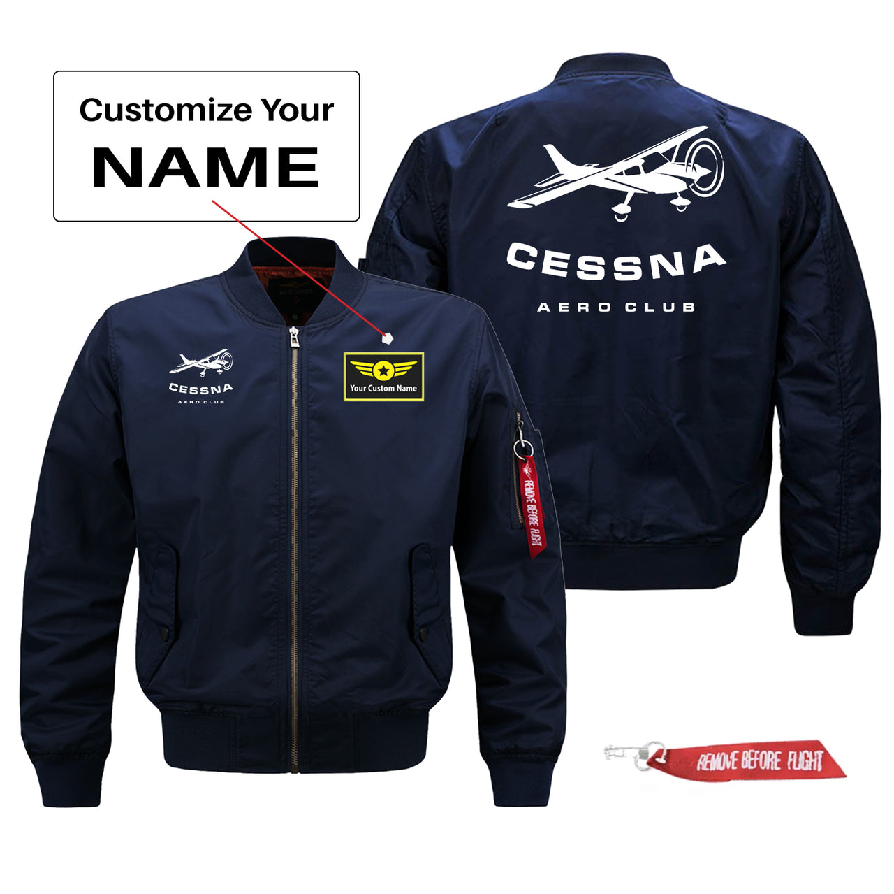 Cessna Aeroclub Designed Pilot Jackets (Customizable)