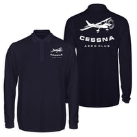 Thumbnail for Cessna Aeroclub Designed Long Sleeve Polo T-Shirts (Double-Side)