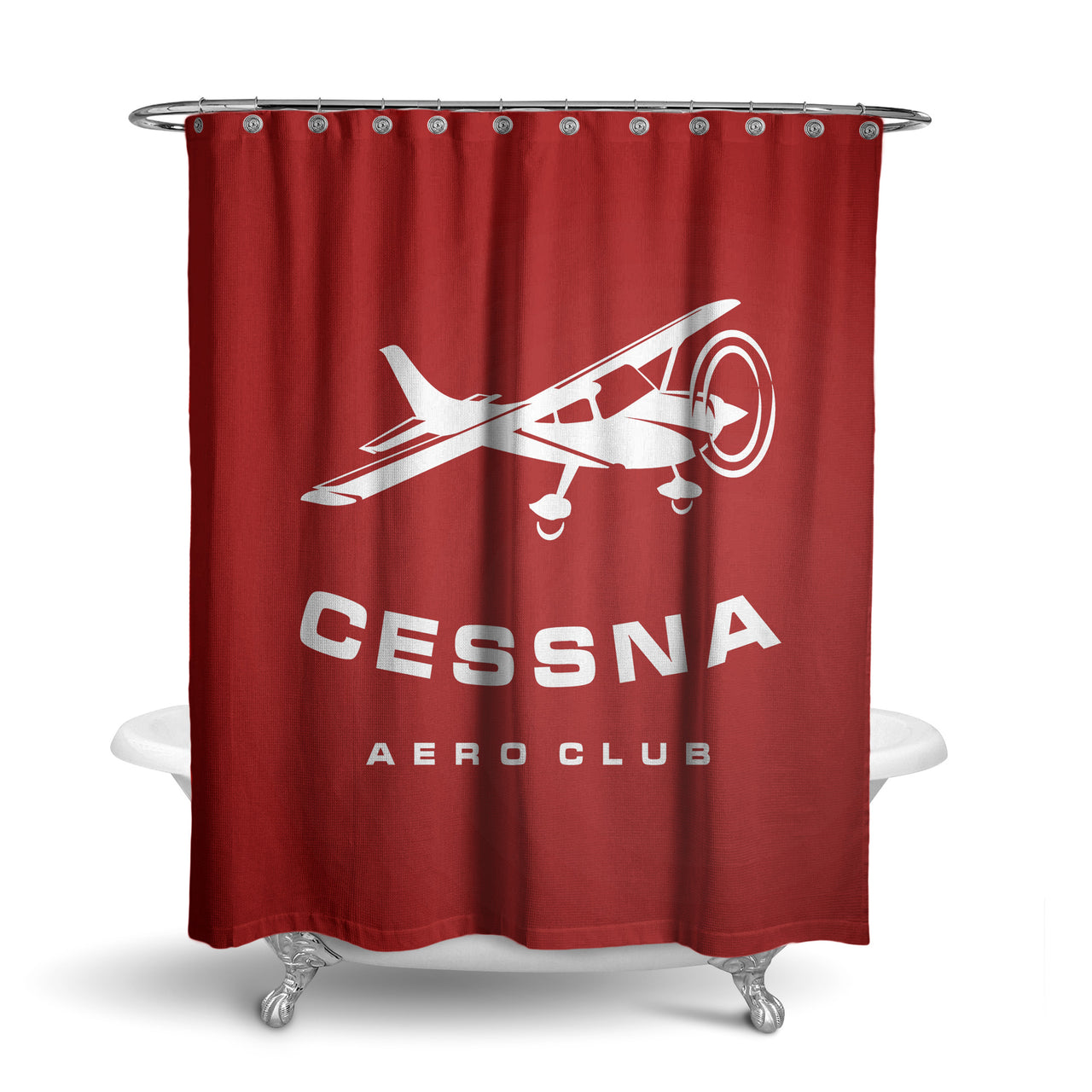 Cessna Aeroclub Designed Shower Curtains