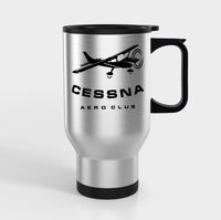Thumbnail for Cessna Aeroclub Designed Travel Mugs (With Holder)