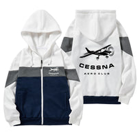 Thumbnail for Cessna Aeroclub Designed Colourful Zipped Hoodies
