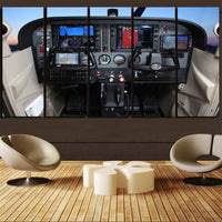 Thumbnail for Cessna 172 Cockpit Canvas Prints (5 Pieces) Aviation Shop 
