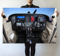 Thumbnail for Cessna 172 Cockpit Printed Posters Aviation Shop 