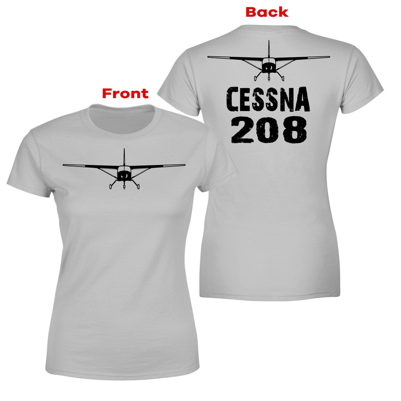 Cessna 208 & Plane Designed Double-Side T-Shirts