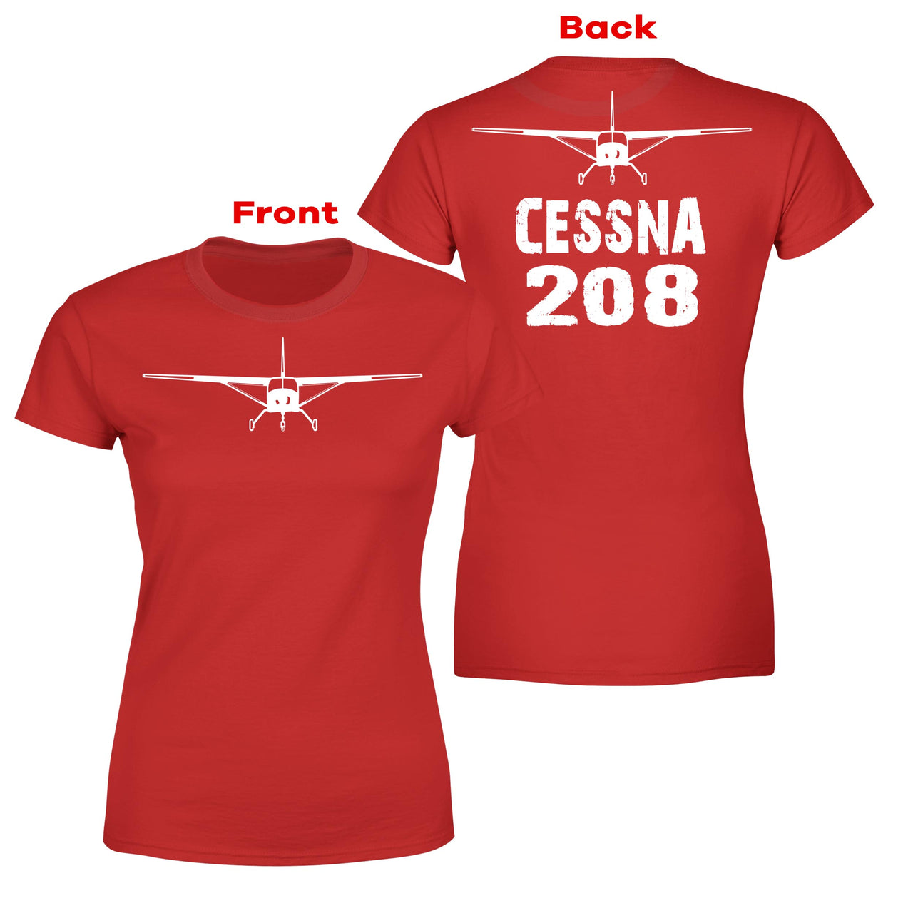 Cessna 208 & Plane Designed Double-Side T-Shirts