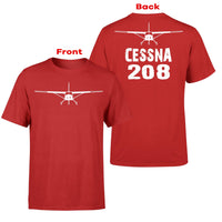 Thumbnail for Cessna 208 & Plane Designed Double-Side T-Shirts