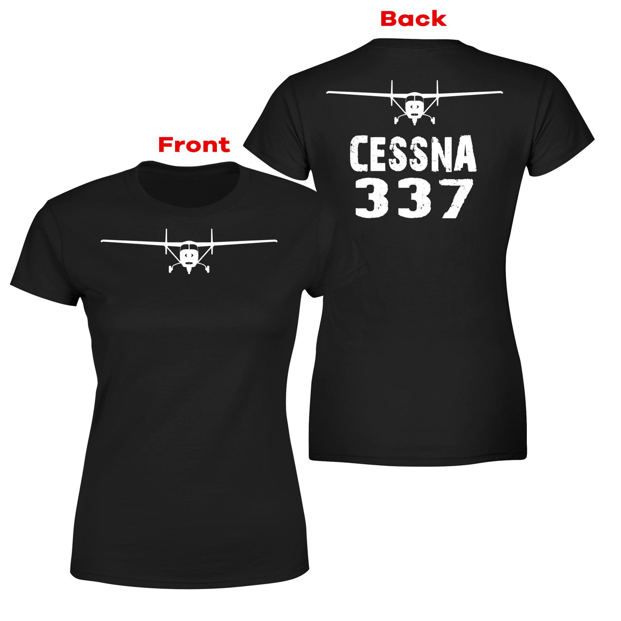 Cessna 337 & Plane Designed Double-Side T-Shirts