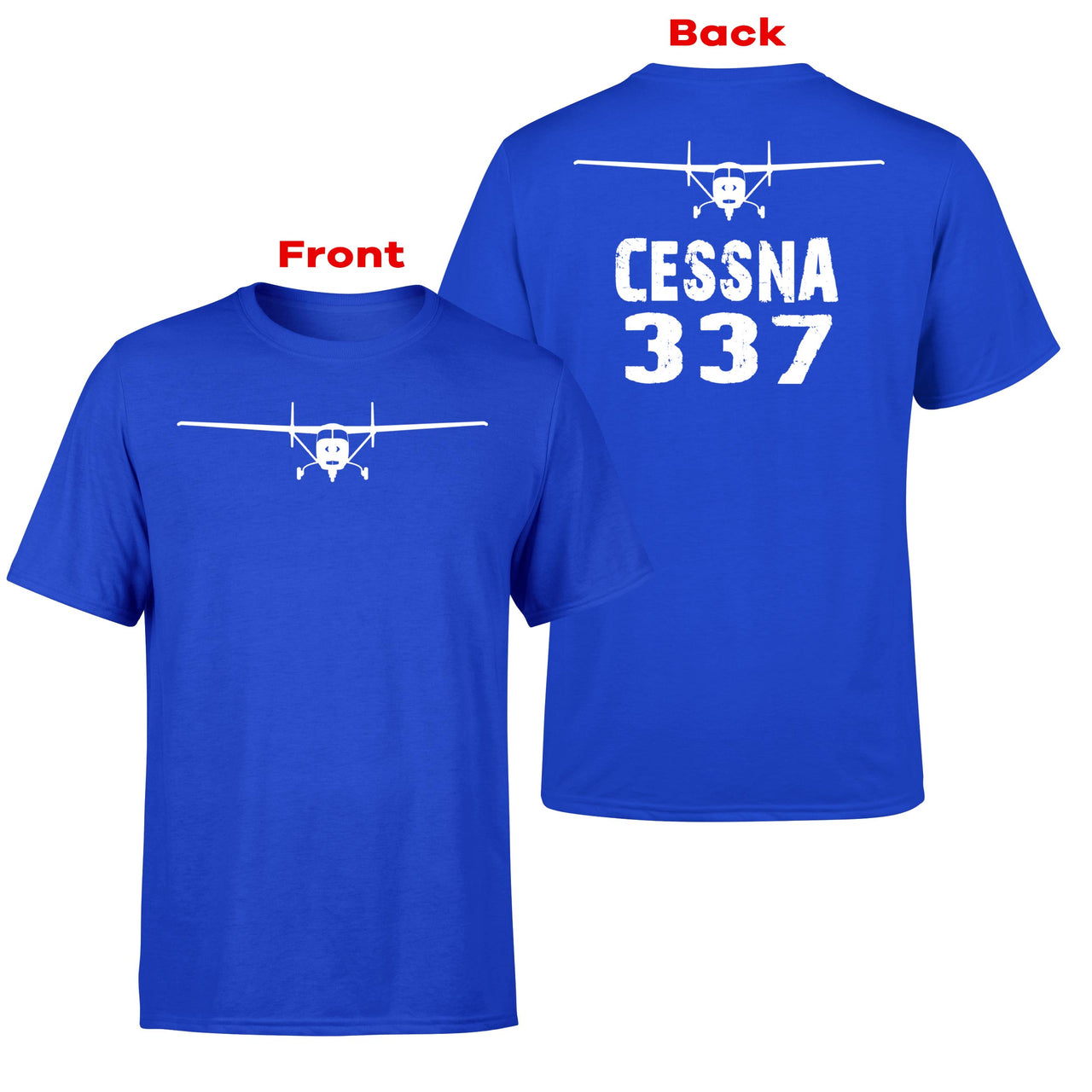 Cessna 337 & Plane Designed Double-Side T-Shirts
