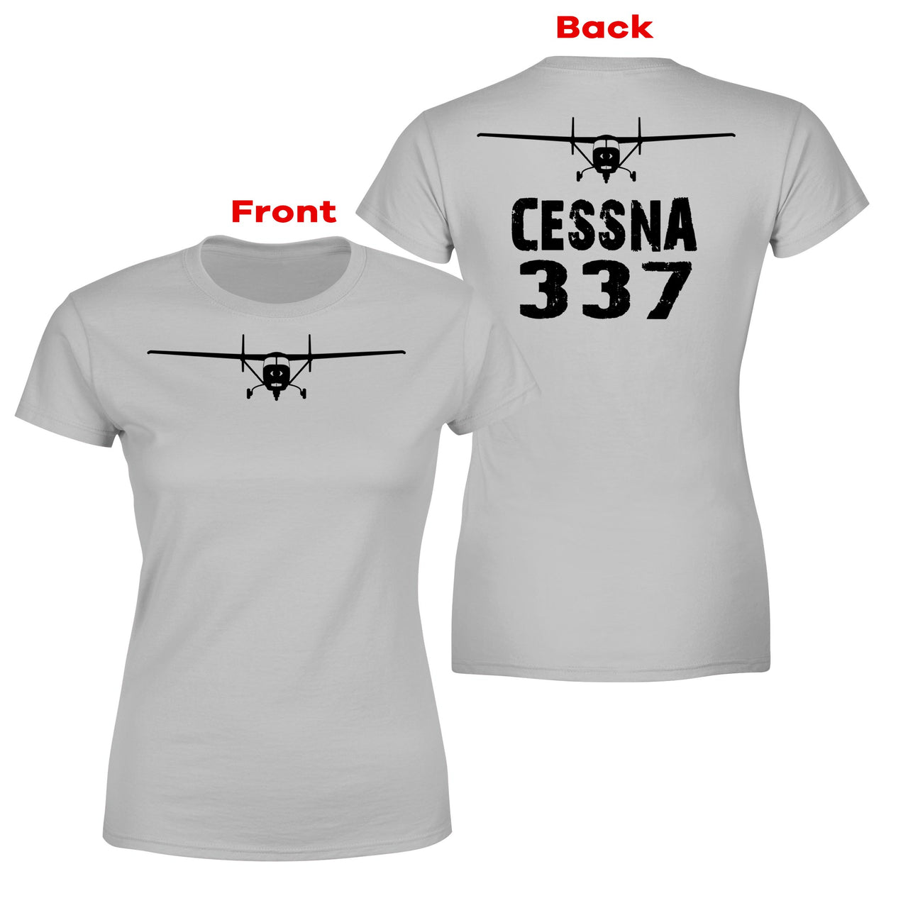 Cessna 337 & Plane Designed Double-Side T-Shirts