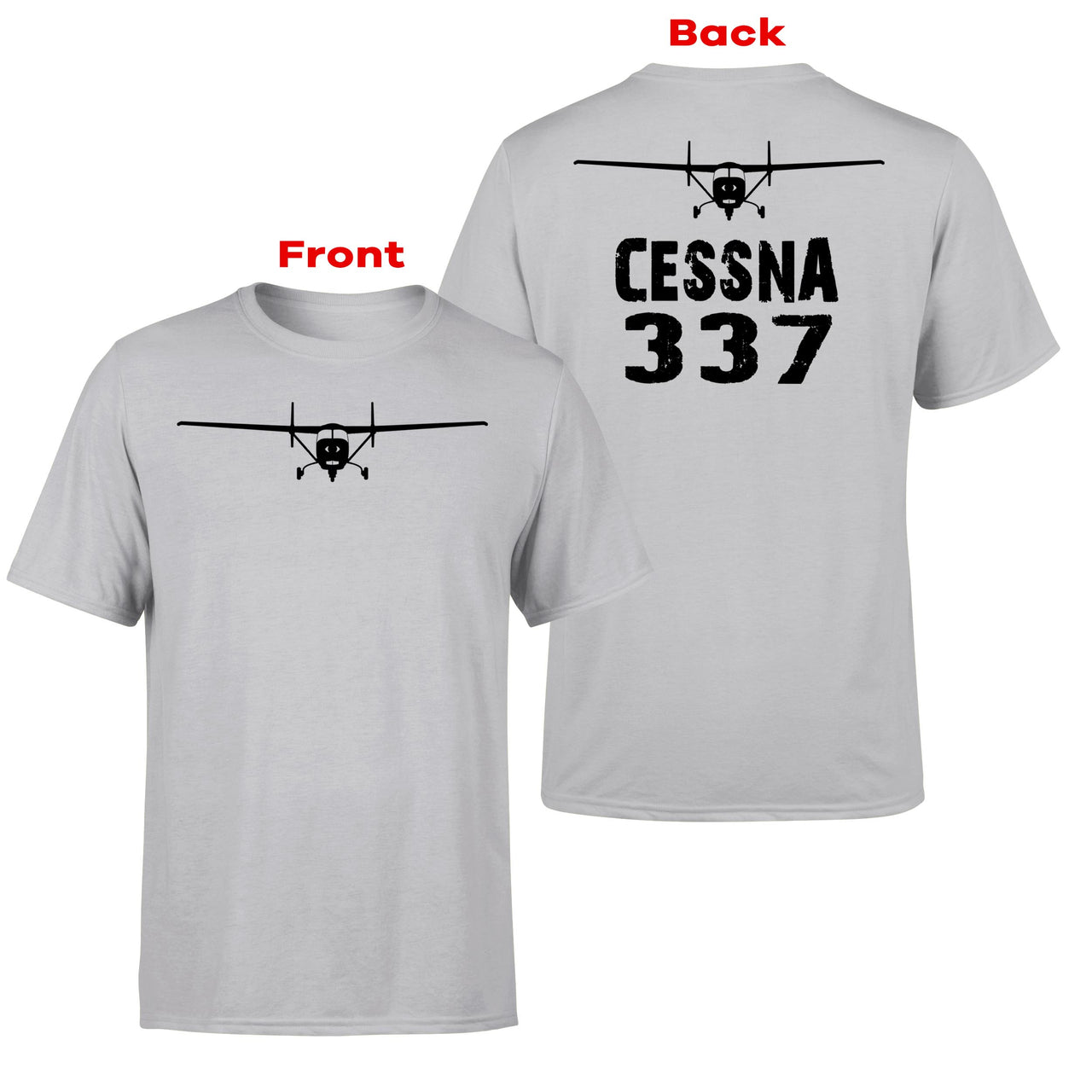 Cessna 337 & Plane Designed Double-Side T-Shirts