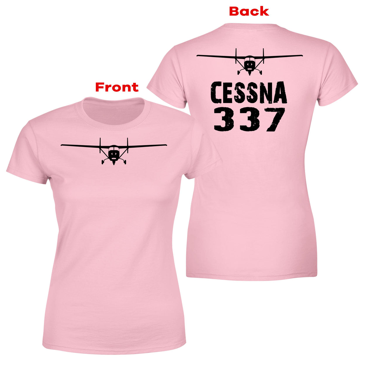 Cessna 337 & Plane Designed Double-Side T-Shirts
