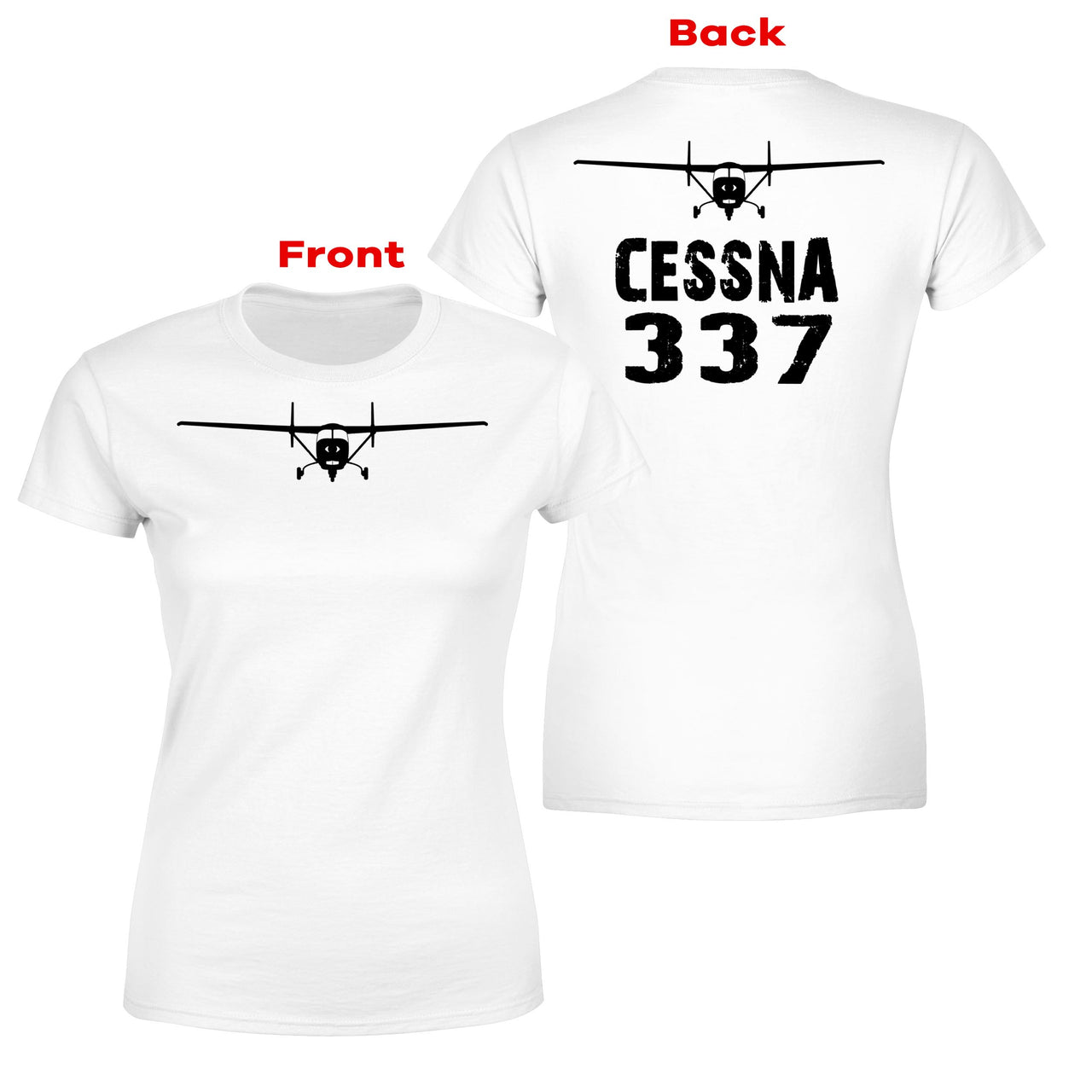 Cessna 337 & Plane Designed Double-Side T-Shirts