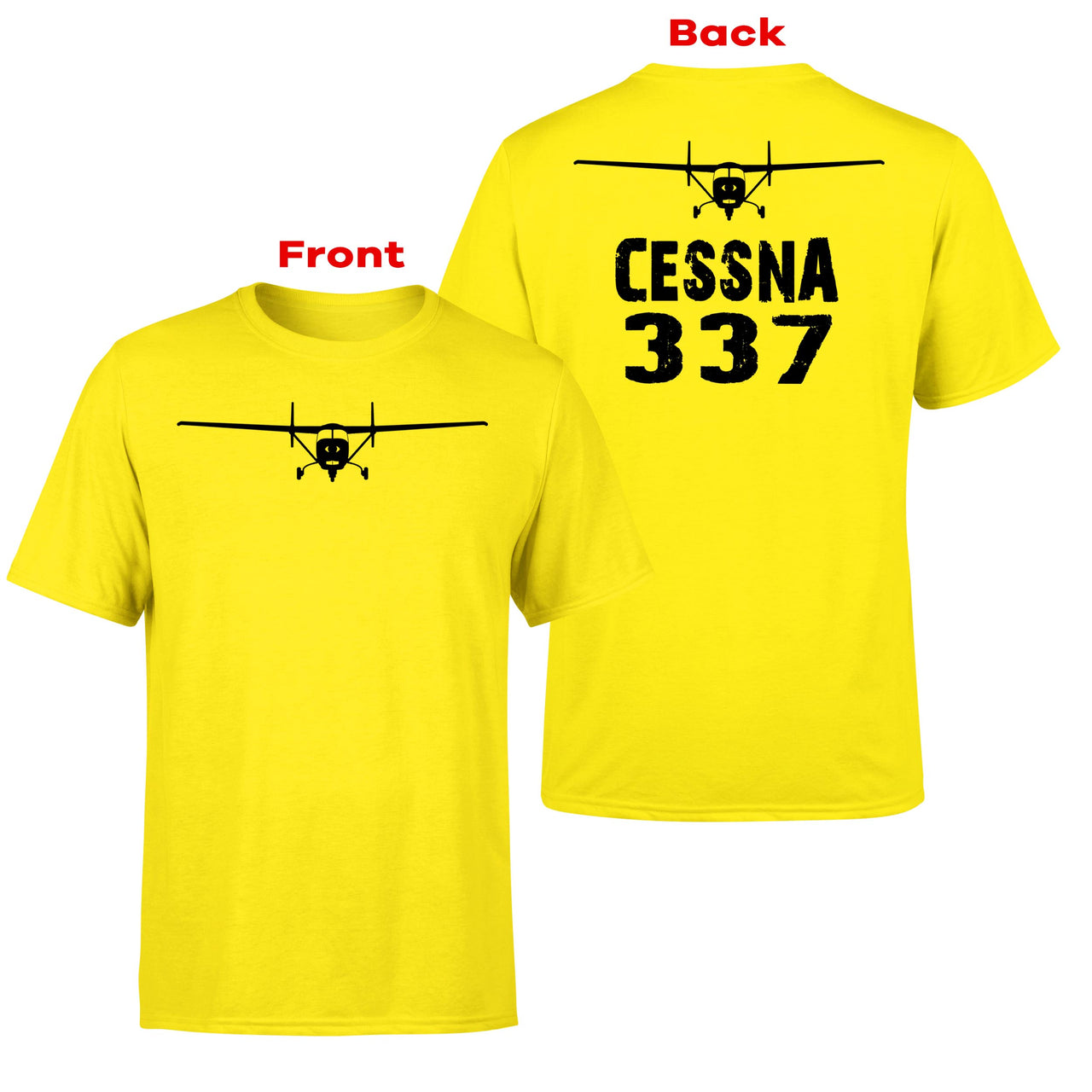 Cessna 337 & Plane Designed Double-Side T-Shirts