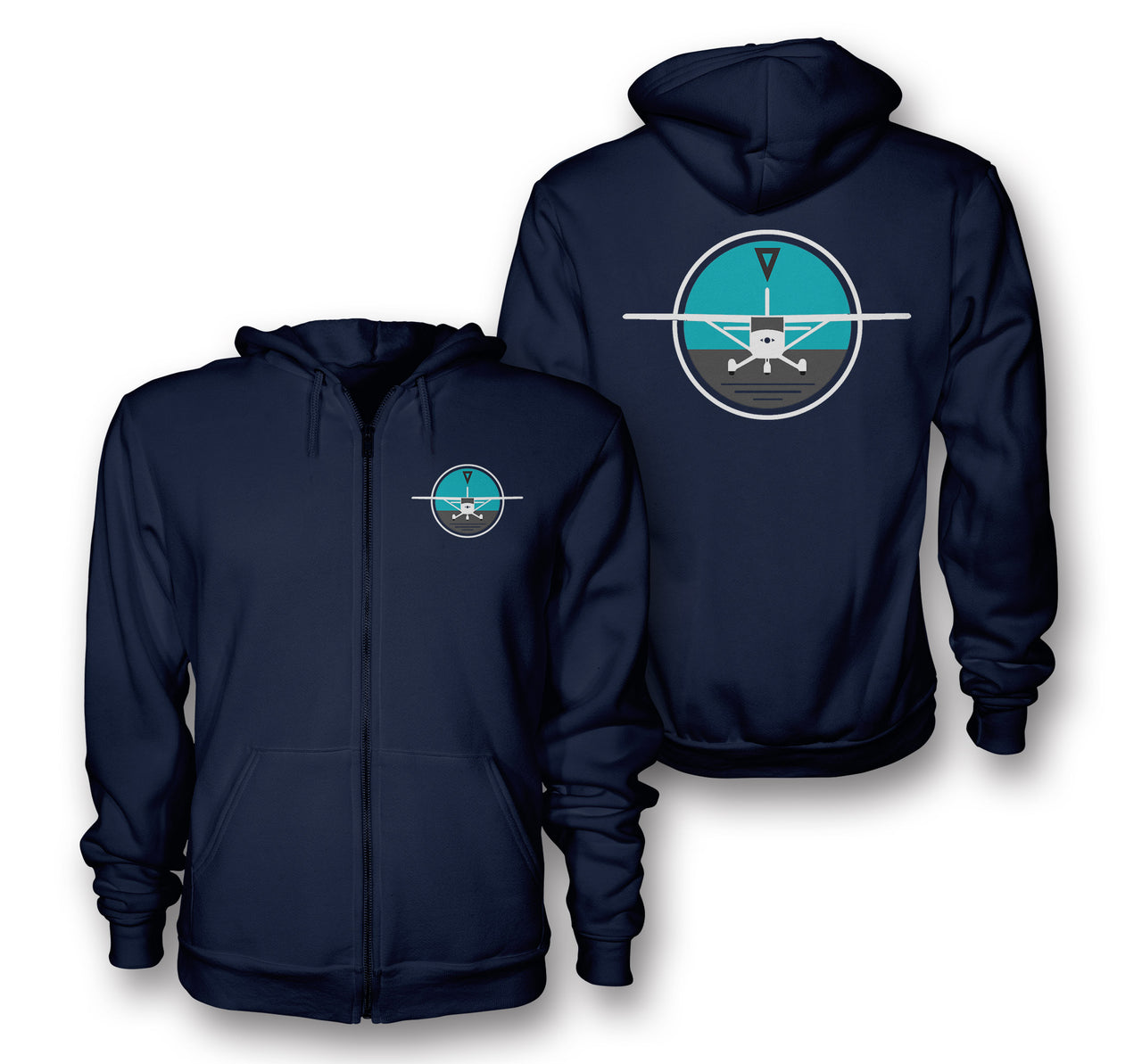 Cessna & Gyro Designed Zipped Hoodies