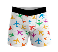 Thumbnail for Cheerful Seamless Airplanes Designed Men Boxers