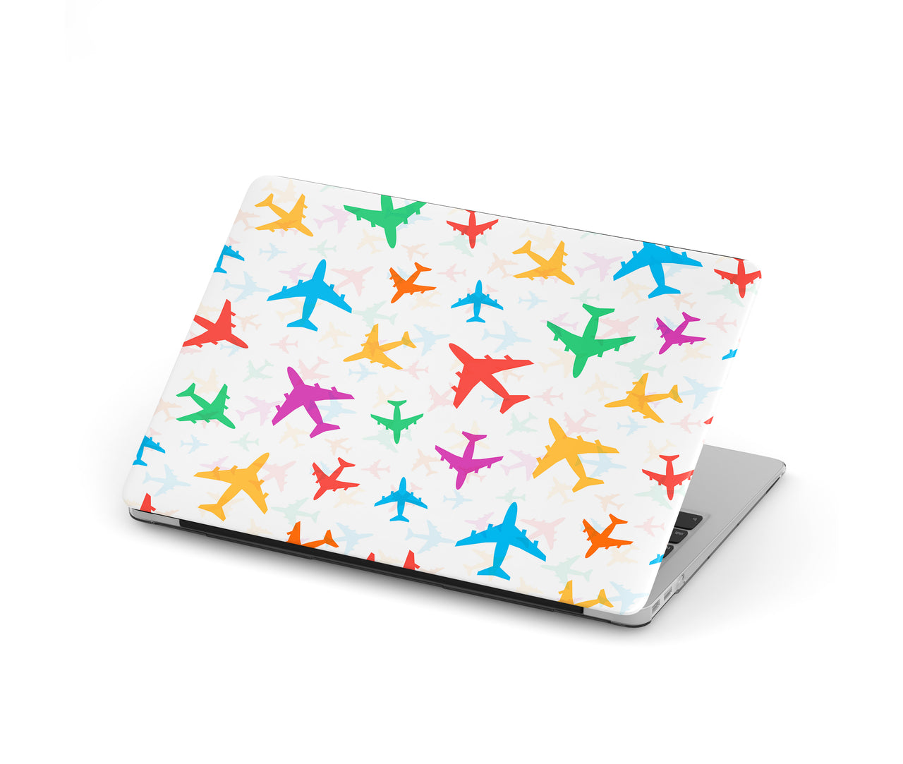 Cheerful Seamless Airplanes Designed Macbook Cases