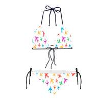 Thumbnail for Cheerful Seamless Airplanes Designed Triangle Bikini