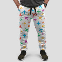 Thumbnail for Cheerful Seamless Airplanes Designed Sweat Pants & Trousers