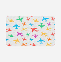 Thumbnail for Cheerful Seamless Airplanes Designed Bath Mats